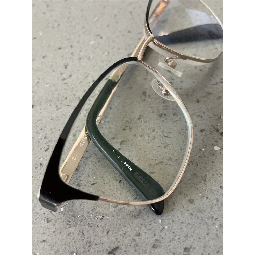 GUESS GU2795 001 Black Gold Womens Cat Eye Full Rim Eyeglasses Frames 54-14-140